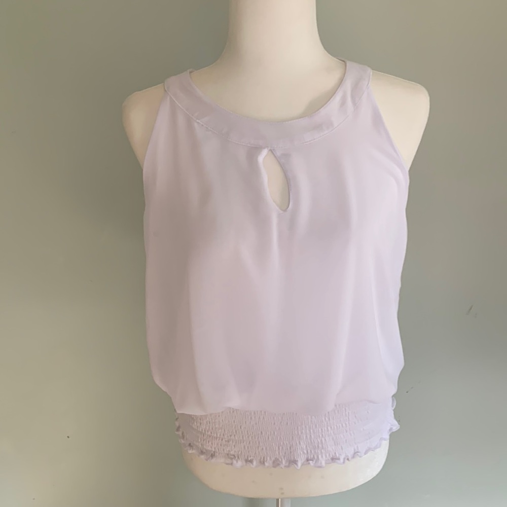 Ladies white Joseph a sleeveless blouse